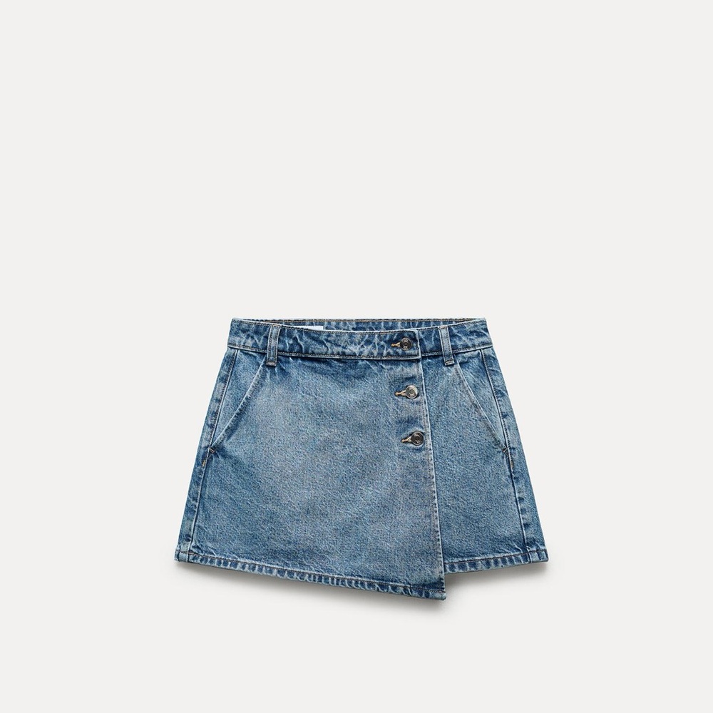 Zara Blue Denim Skort
